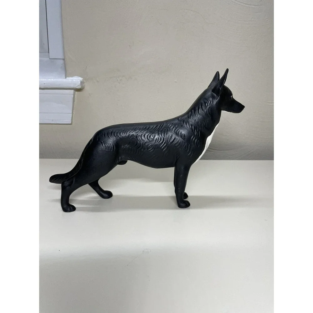 Black German Shepherd Dog Porselain Figurine 7